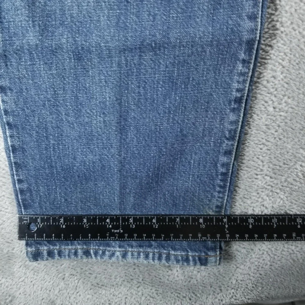 Polo Ralph Lauren Jeans Mens 36x32‎ Blue Classic Straight Light Wash Distressed